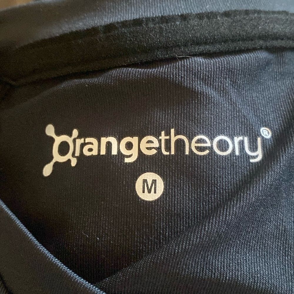 Orange Theory Hoodie Womens Medium Black  Athleisure Running Stretch Top - Picture 3 of 6